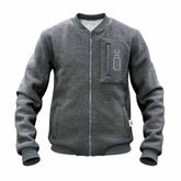 Jacheta din lana fiarta gri, pentru barbati